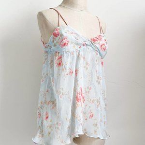 Victoria's Secret Floral Babydoll chemise top